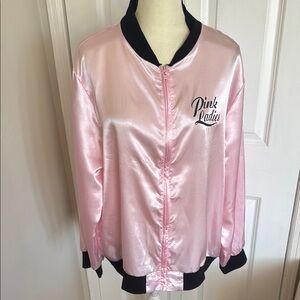 Pink Ladies Satin Jacket